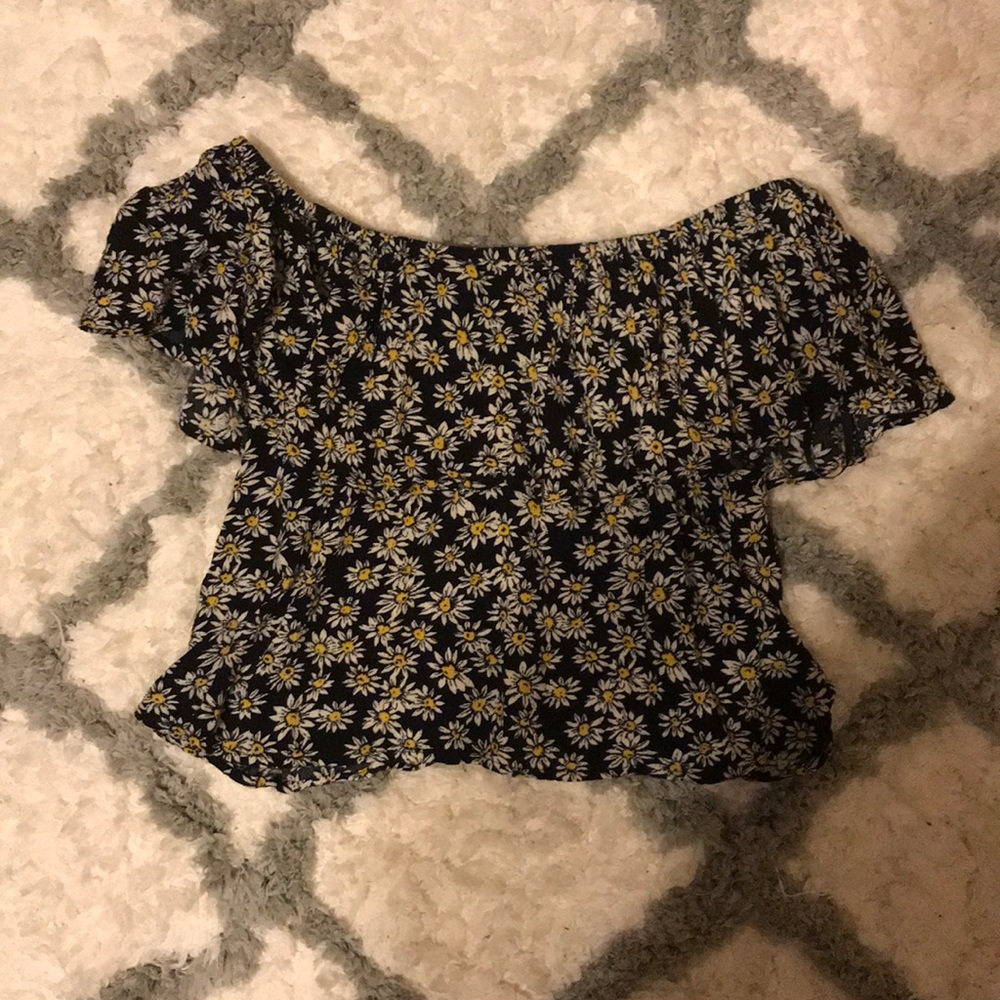 Off the shoulder crop top